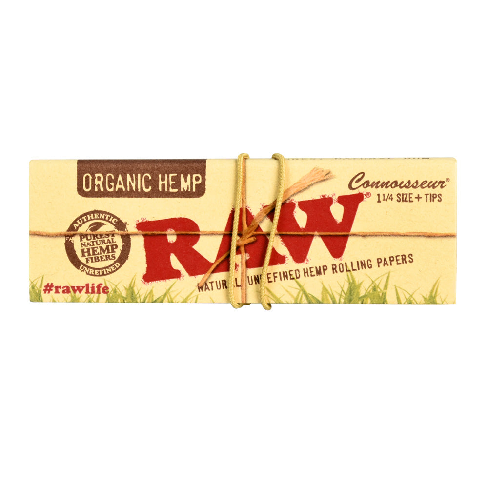 Raw Organic Hemp 1¼ Connoisseur Rolling Papers - 25PC