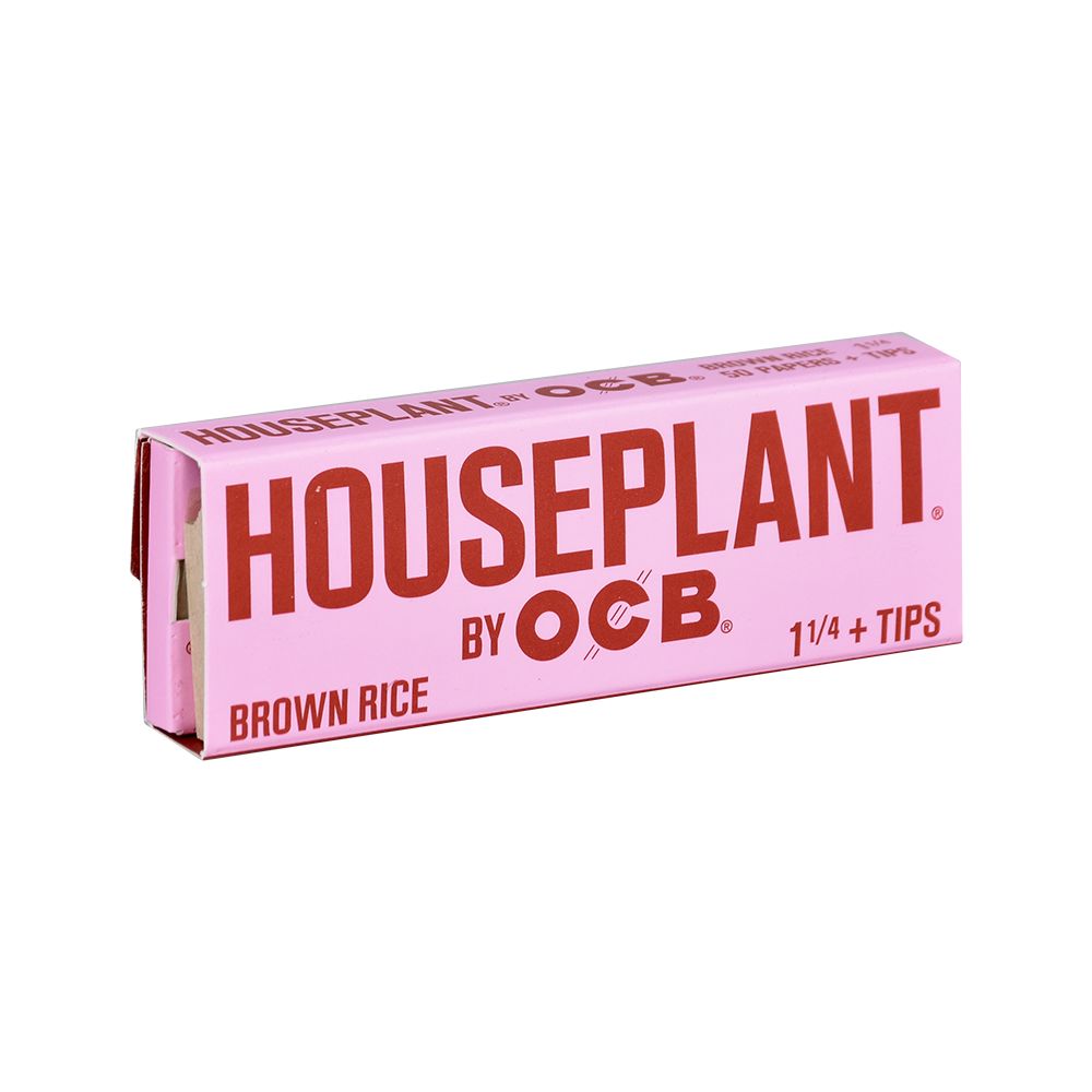 Houseplant by OCB Papers + Tips - Brown Rice /50pc/ 1 1/4" 24ct