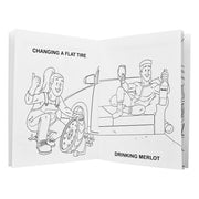 Wood Rocket Adults Doing Adult Shit Adult Coloring Book - 8.5